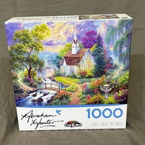 Cra Z Art 1000 Piece Abraham Hunter Jigsaw Puzzle “Light Unto My Path” 2020